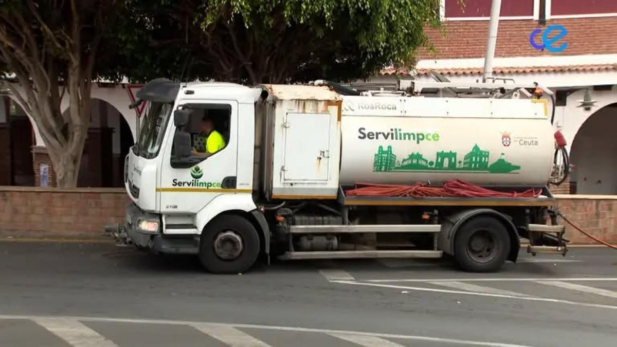 Vehículo de Servilimpce. Imagen de RTVCE.