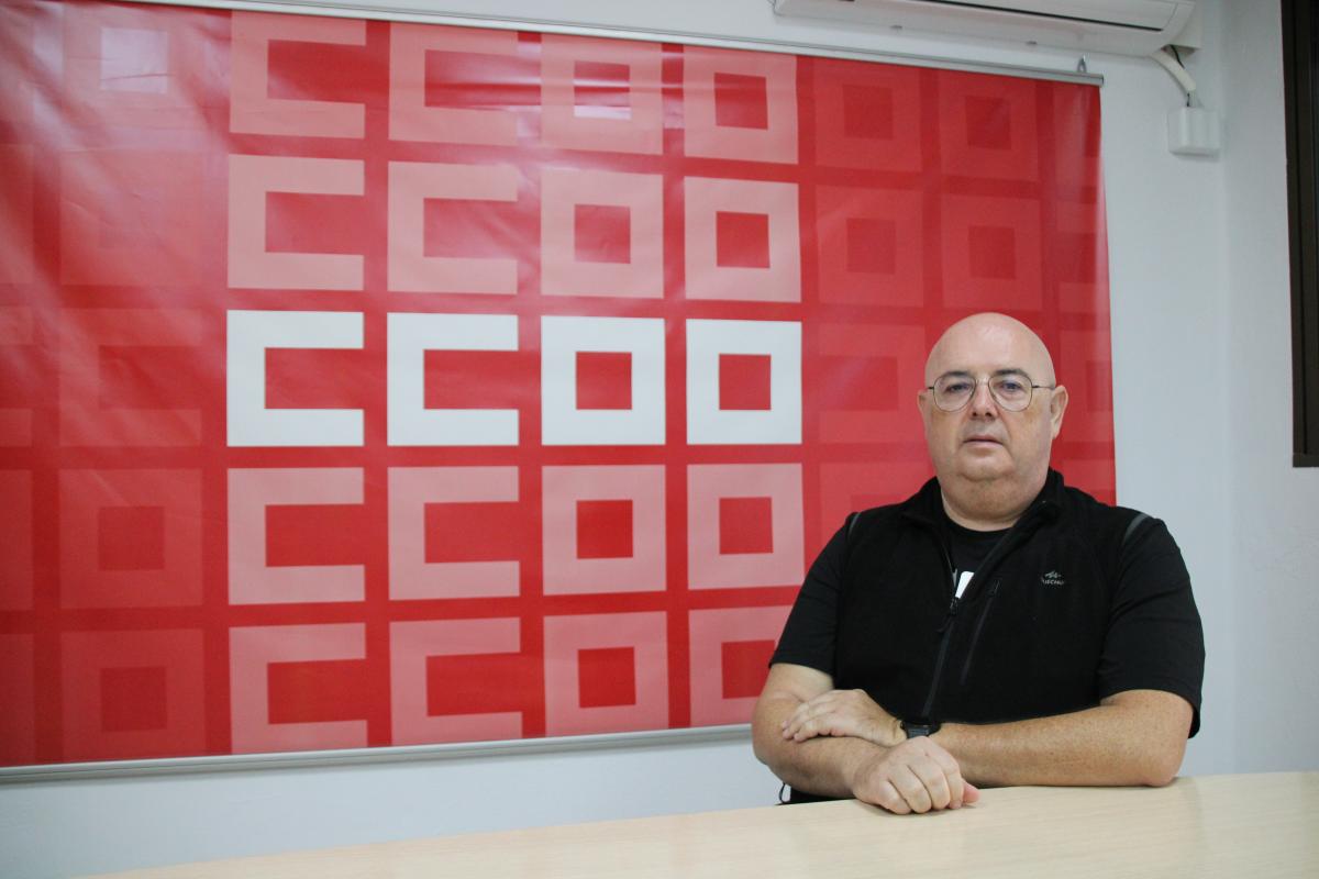 Juan Jos Garca, delegado de CCOO en el sector de autobuses de Amgevicesa.