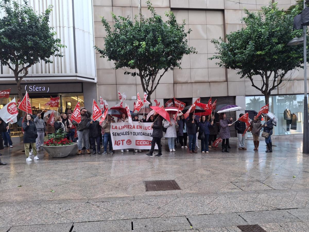 Concentración de trabajadores.