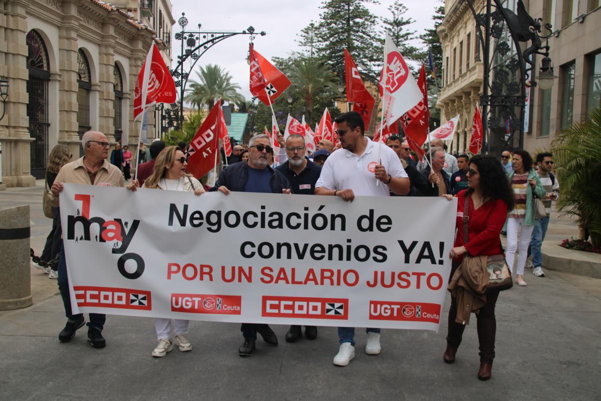 Manifestacin del 1 de Mayo en Ceuta.