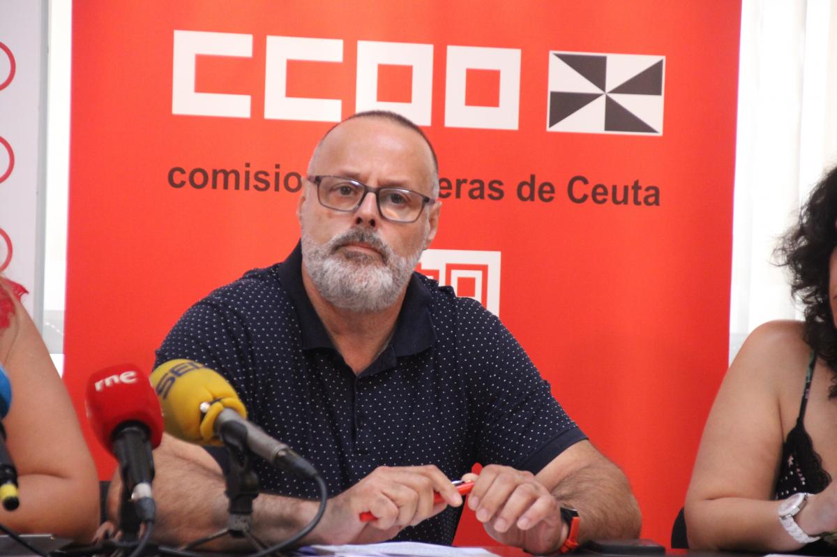 ngel Lara, secretario general de Comisiones Obreras de Ceuta.