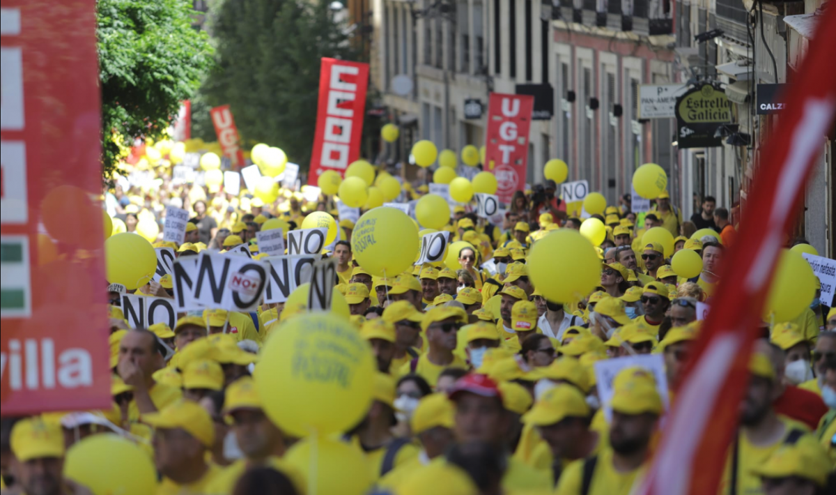 Gran marcha en Madrid #1JUN en defensa del Servicio Pblico de Correos (Foto de CCOO Andaluca).