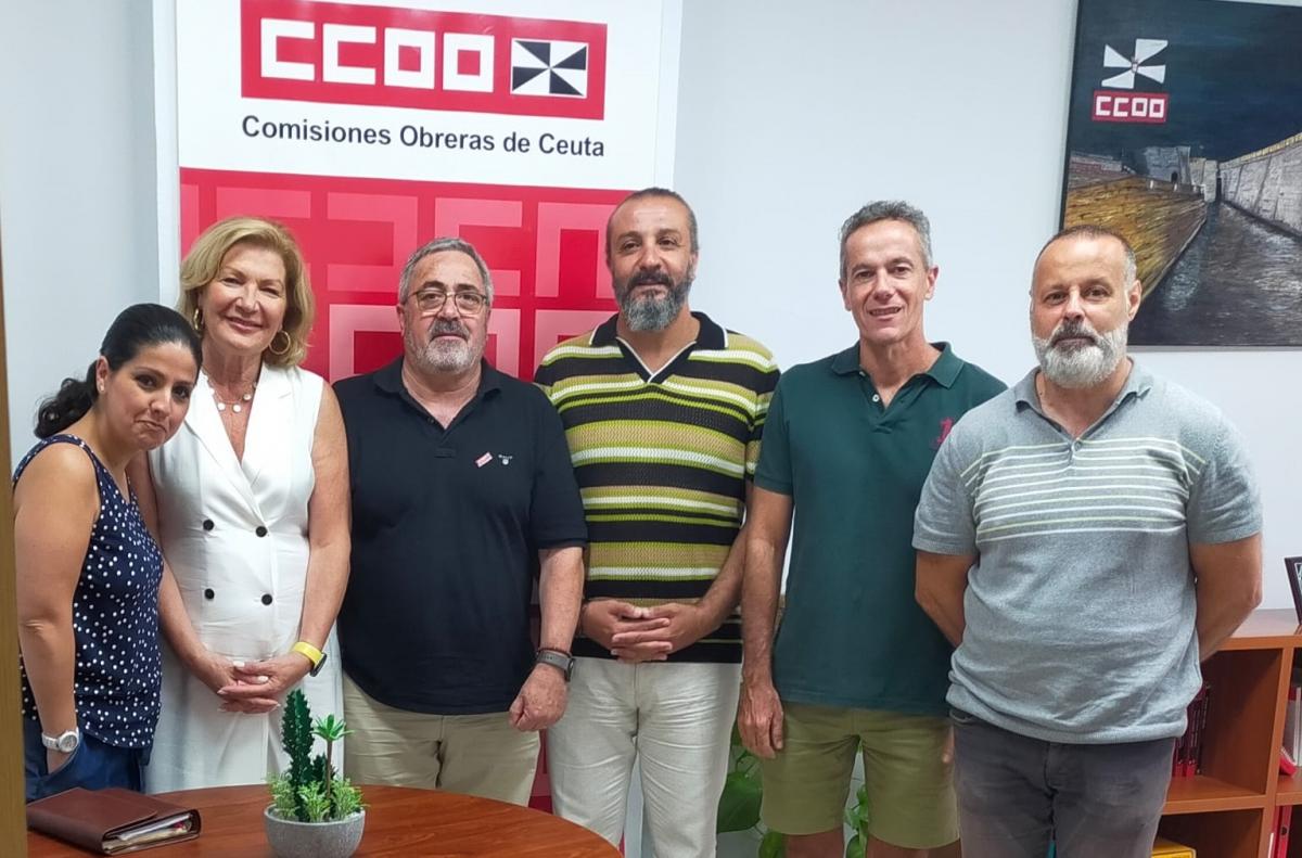 La reunión se ha celebrado en las instalaciones de CCOO de Ceuta.