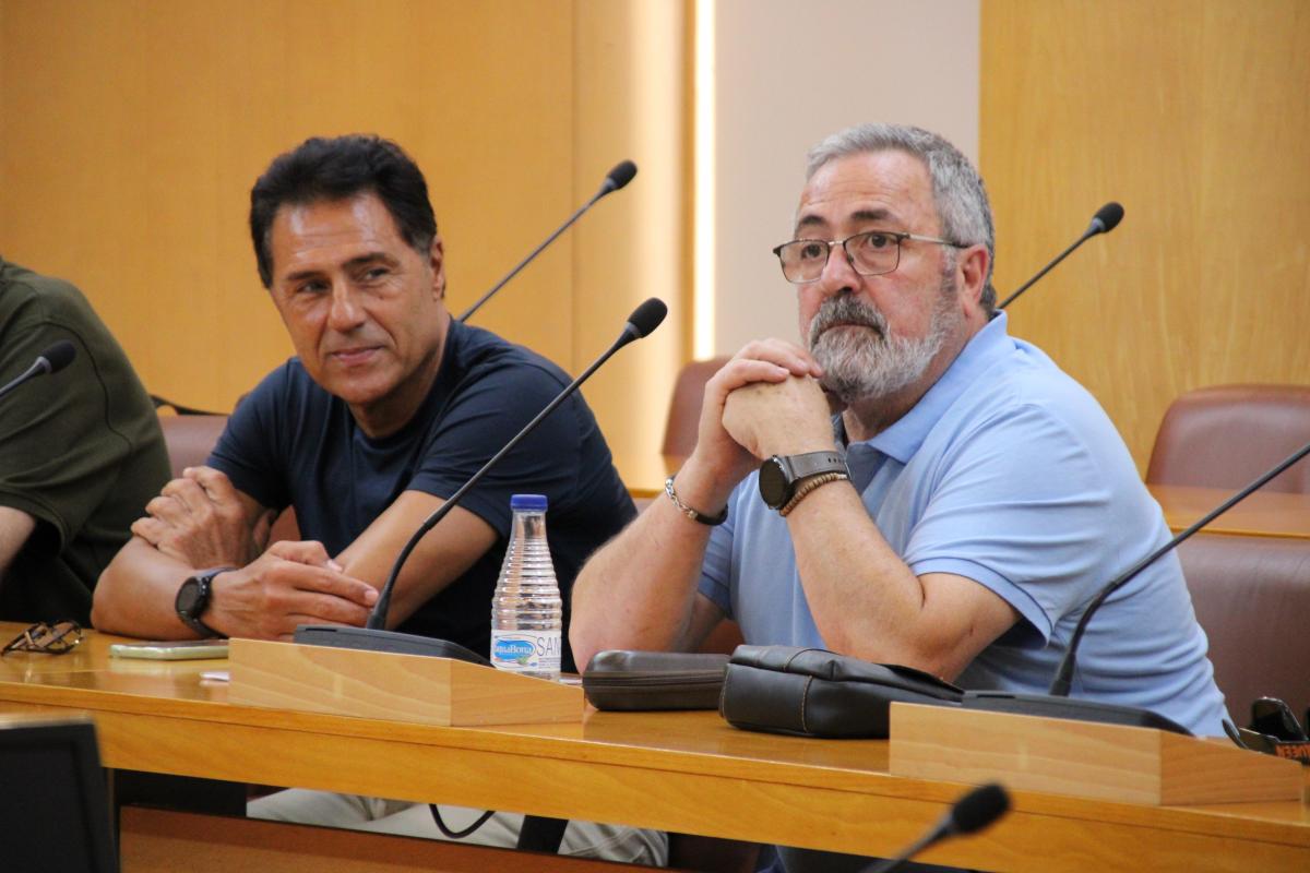 Postigo y López han participado en la reunión celebrada esta mañana.