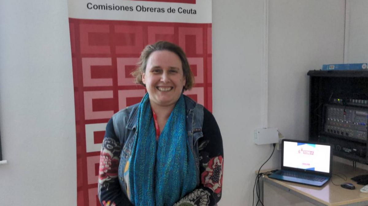 Carolina Gallego, Secretaria General de la FSS de CCOO de Ceuta